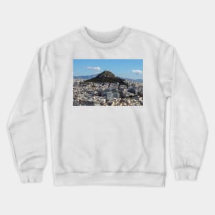 Lykabettos Hill from the Acropolis, Athens Crewneck Sweatshirt